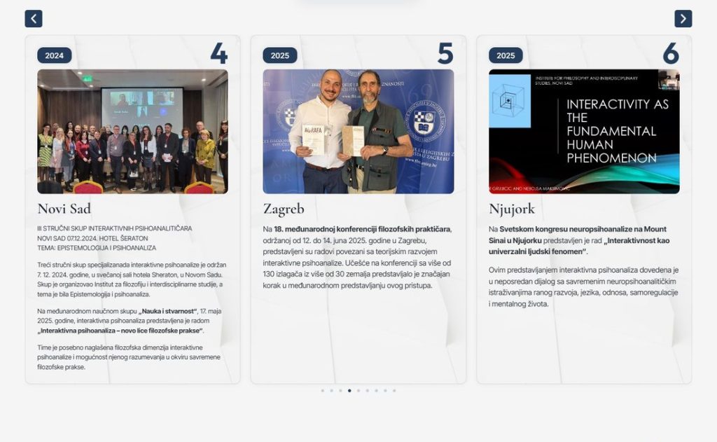 EAIP Europe - Istorija: Od osnivanja do saradnje (sajt koji je izradio Fides Design)
